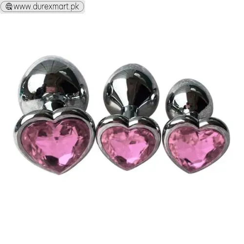 3 Pcs Set Luxury Metal Butt Plug Toys - view 2