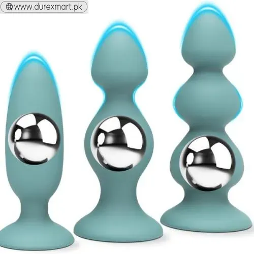 3PCS Premium Silicone Weighted Anal Plugs - view 2