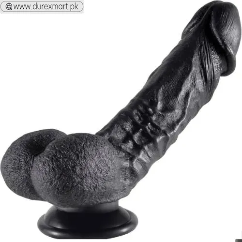 Ultra Soft Silicone Black Dildo