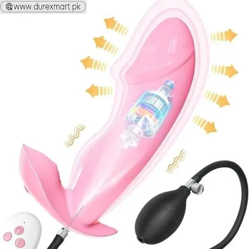 Inflatable Butt Plug Anal Vibrator Silicone