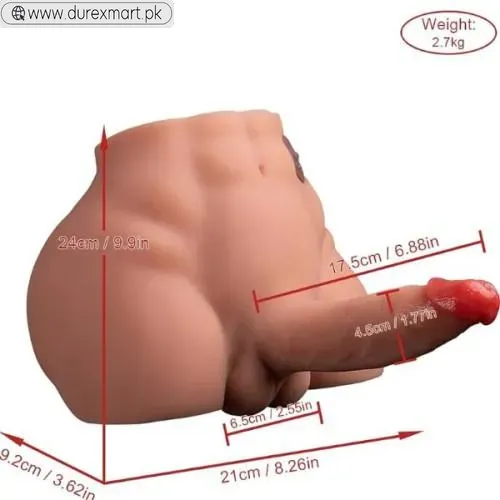Male Sex Doll with Realistic Dildo