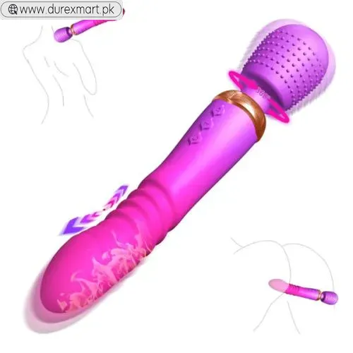 Thrusting Dildo G Spot Vibrator Wand Massager