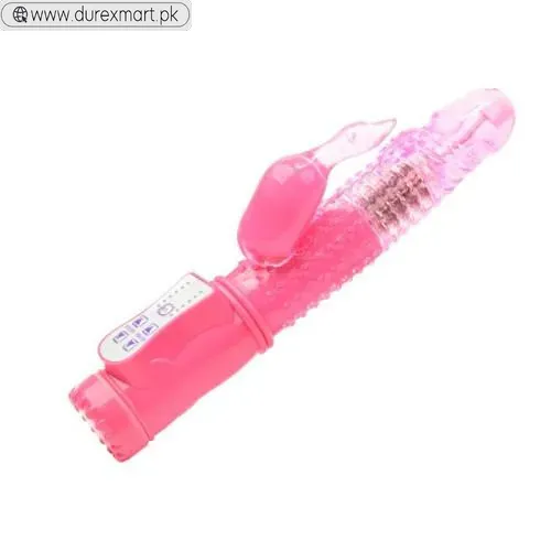 Rotating Battery-Operated Swan Vibrator Pink
