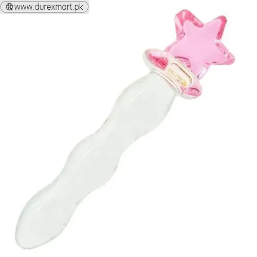 Pink Wand Glass Dildo