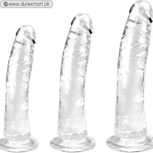 Clear Suction Realistic Dildo Set