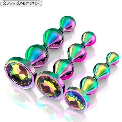Metal Anal Beads Butt Plug Sex Toys for Men Women and Couples