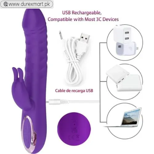 Rabbit Vibrator for Women Thrusting Clitoral Dildo - view 2
