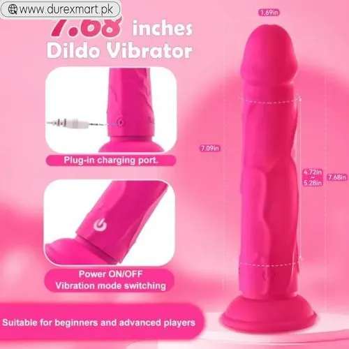 Realistic Pink Dildo Vibrator Adult Sex Toys - view 2