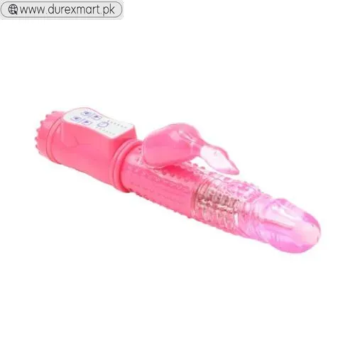 Rotating Battery-Operated Swan Vibrator Pink - view 2