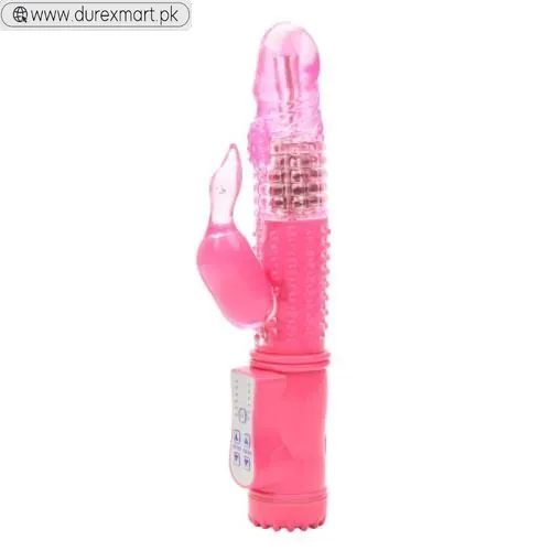 Rotating Battery-Operated Swan Vibrator Pink - view 4