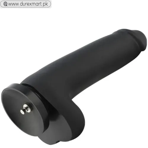 Smooth Silicone  Black Dildo - view 2