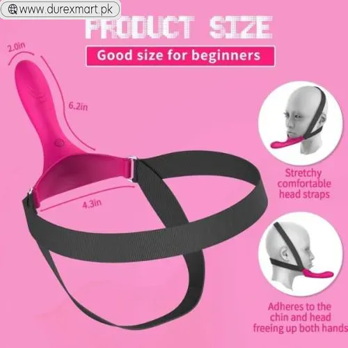 Strap-On Face Chin Harness Vibrator Dildo - view 2