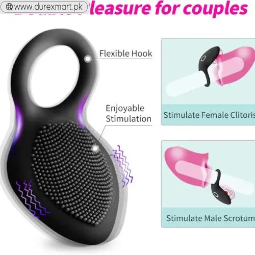 Vibrating Cock Ring,Rechargable Silicone - view 2