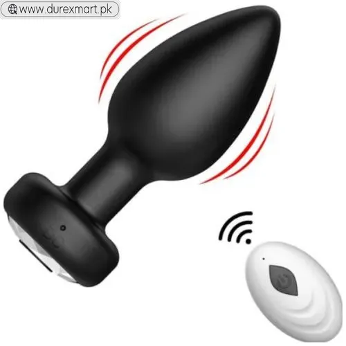 Vibration Modes Remote Control Silicone Butt Plug - view 2