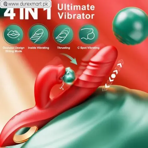 Vibrator Thrusting Dildo Adult Sex Toys 4IN1 In Pakistan - view 3